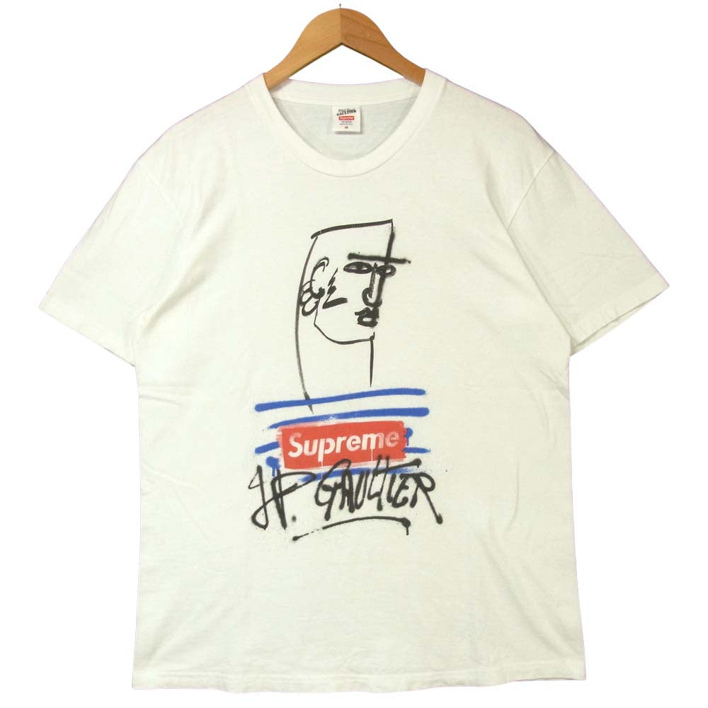 Supreme シュプリーム Jean Paul Gaultier Tee ジャンポールゴルチエ 半袖 Tシャツ コットン ホワイト系 M【中古】