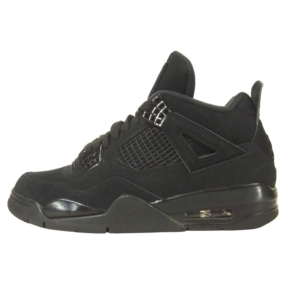 NIKE ナイキ CU1110-010 AIR JORDAN 4 RETRO BLACK CAT エアジョーダン フォー レトロ ブラックキャット ブラック系 25.5cm【中古】