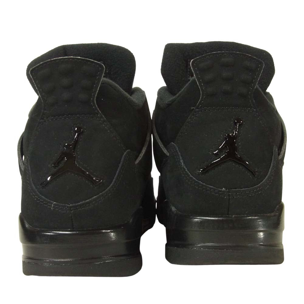 NIKE ナイキ CU1110-010 AIR JORDAN 4 RETRO BLACK CAT エアジョーダン フォー レトロ ブラックキャット ブラック系 25.5cm【中古】