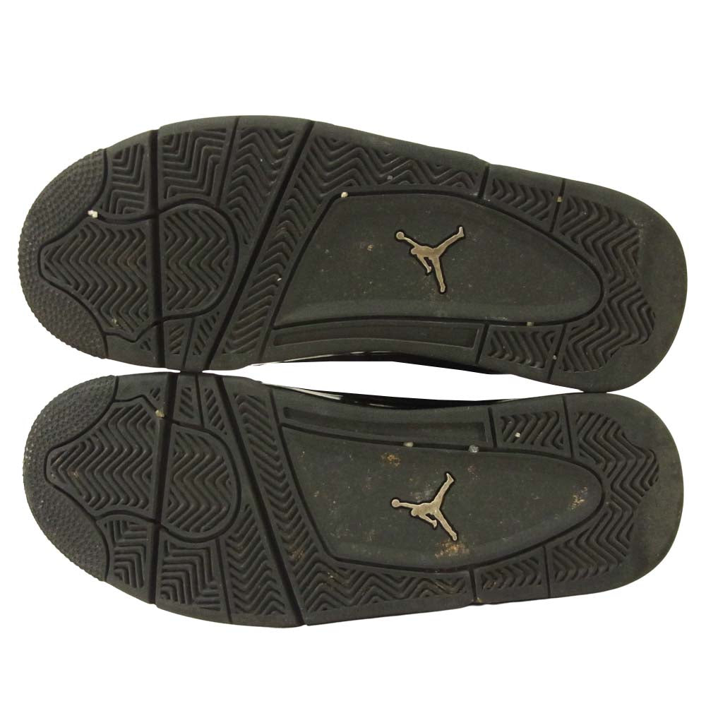 NIKE ナイキ CU1110-010 AIR JORDAN 4 RETRO BLACK CAT エアジョーダン フォー レトロ ブラックキャット ブラック系 25.5cm【中古】