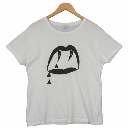 SAINT LAURENT サンローラン 16SS 378983 Y2YC1 ブラッドラスター ヴァンパイア Tシャツ ホワイト系 S【中古】