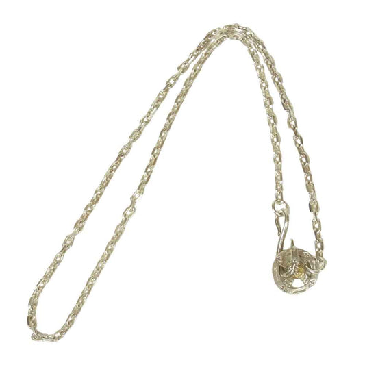 タディアンドキング GPウルフ ホイール イーグルフック 太角チェーン ネックレス K18 シルバー シルバー系【中古】