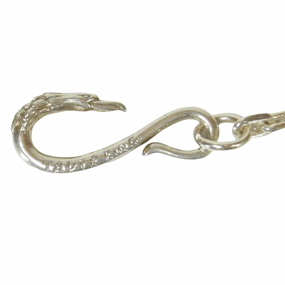 タディアンドキング GPウルフ ホイール イーグルフック 太角チェーン ネックレス K18 シルバー シルバー系【中古】