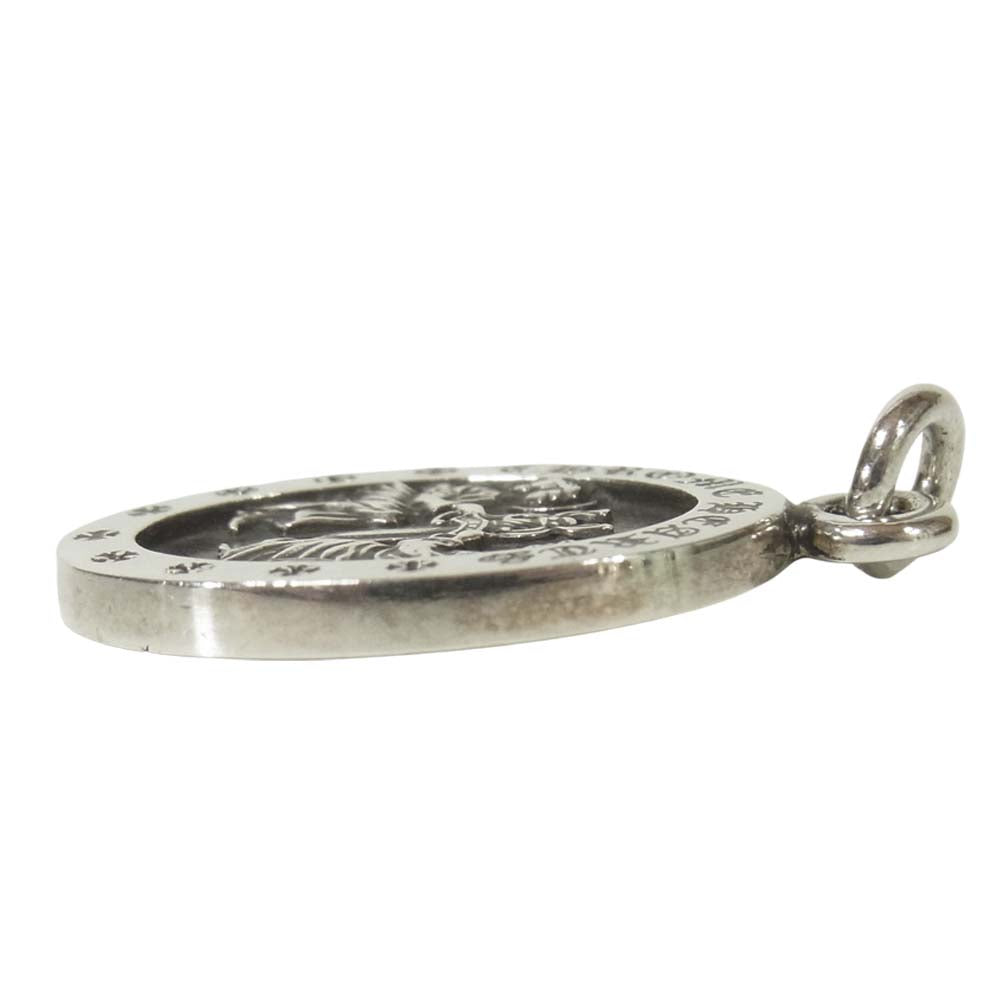 CHROME HEARTS クロムハーツ（原本有） ANGEL MEDAL OVAL V2 エンジェル メダル オーバル ペンダントトップ シルバー系【中古】