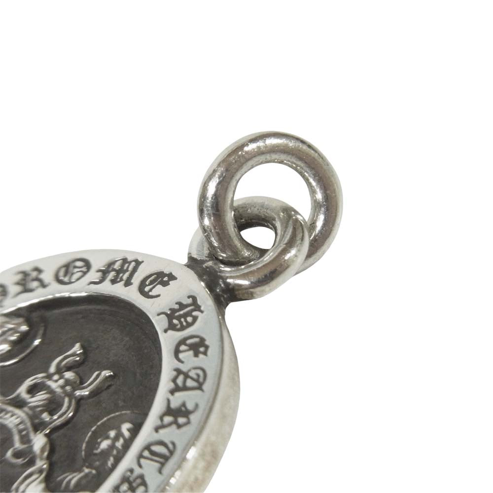 CHROME HEARTS クロムハーツ（原本有） ANGEL MEDAL OVAL V2 エンジェル メダル オーバル ペンダントトップ シルバー系【中古】