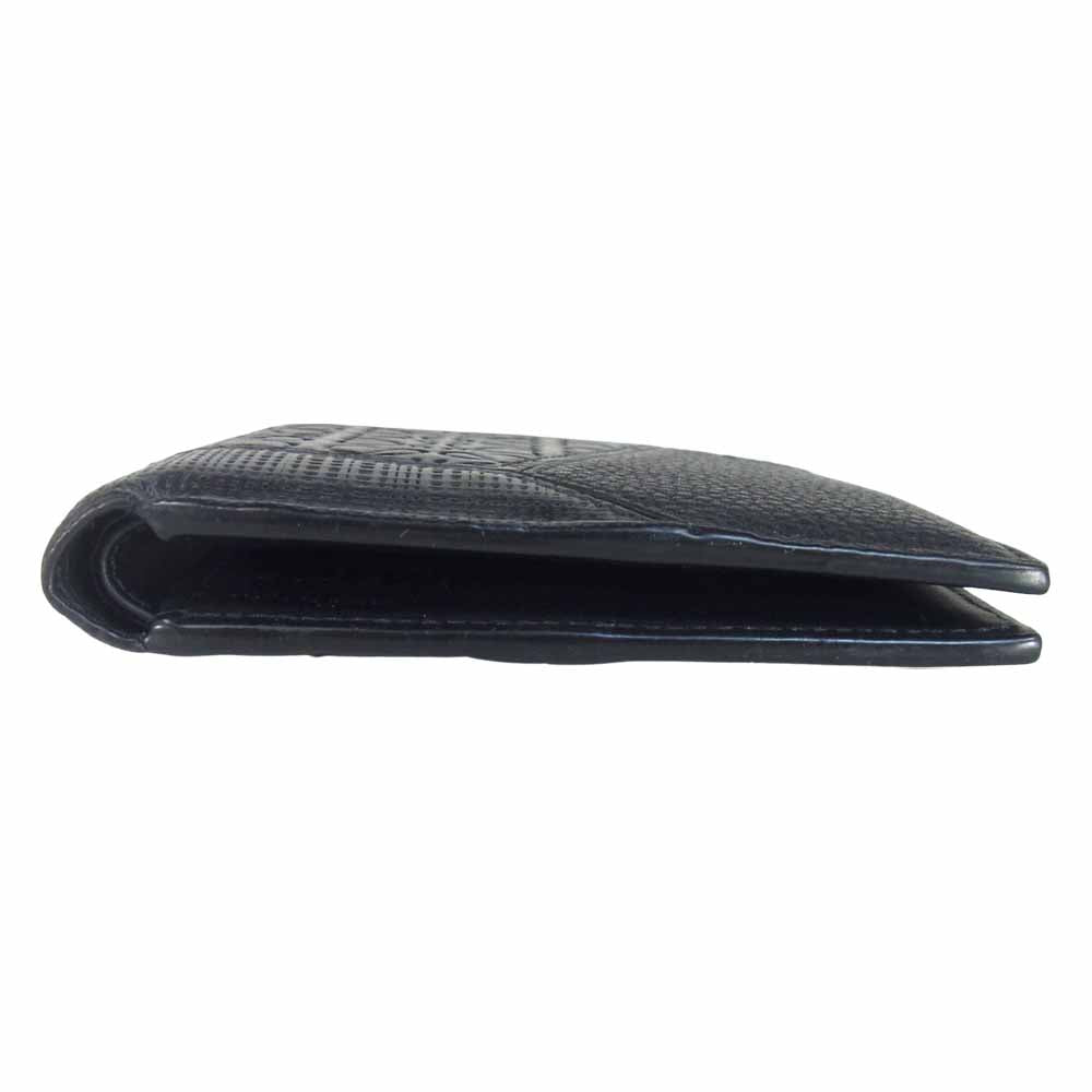 LOEWE ロエベ BILLETERO PUZZLE NEGRO BIFOLD WAL パズル ウォレット 財布 二つ折り ブラック系【中古】