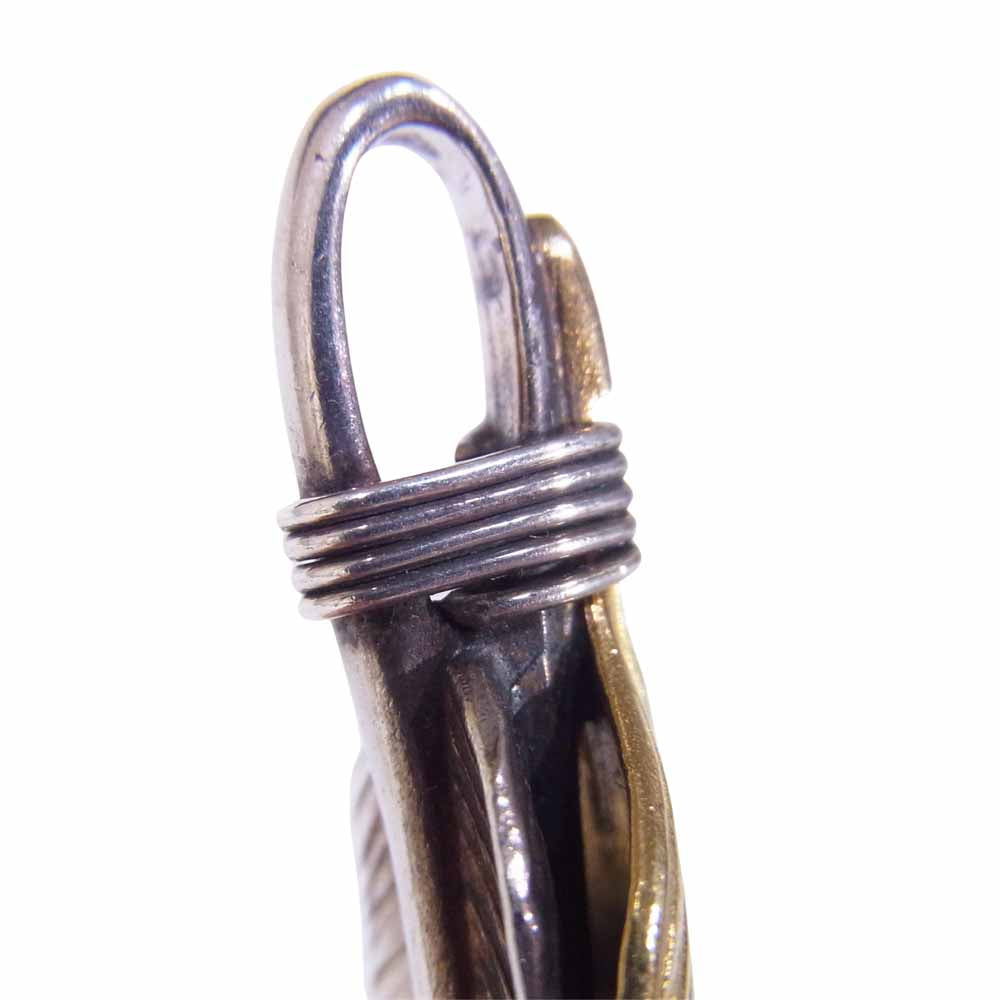 タディアンドキング 上金 特大 ハート フェザー 右向き  ペンダントトップ シルバー系【中古】