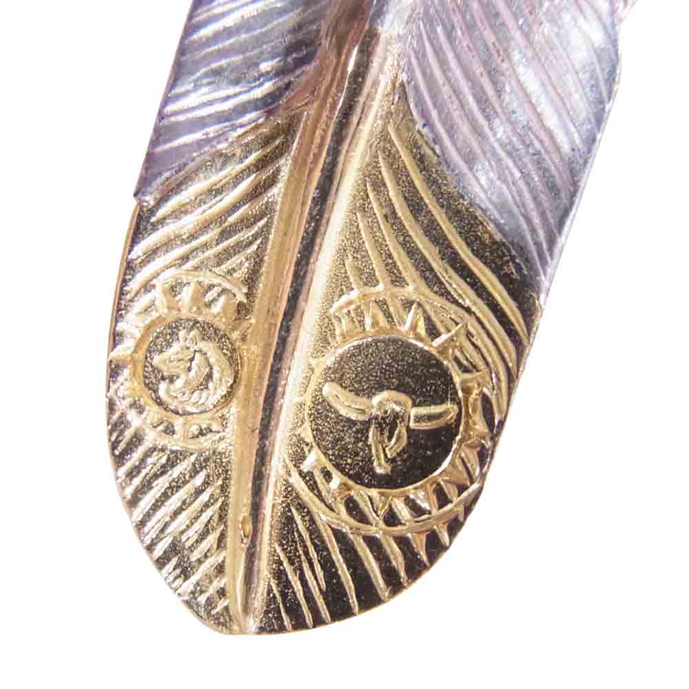 タディアンドキング 先金 剣先 フェザー 特大 左向き ペンダント トップ シルバー系【中古】