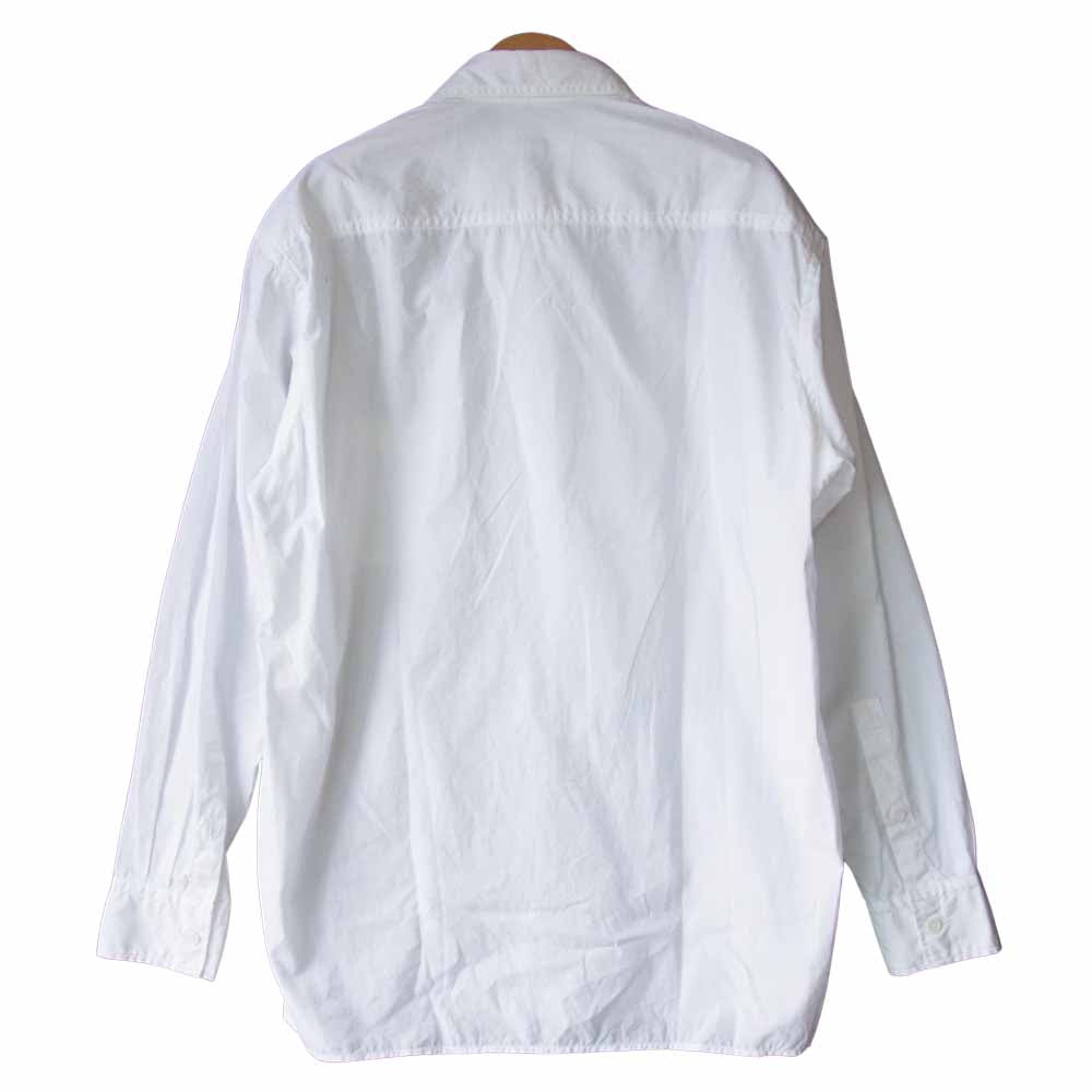 Yohji Yamamoto ヨウジヤマモト 18AW HV-B06-001 POUR HOMME プールオム 右前切り替え 環縫い シャツ  ホワイト系 2【中古】
