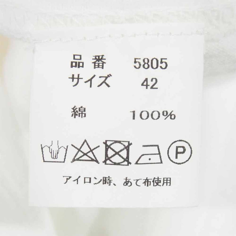 FULLCOUNT フルカウント PRINT TEE プリント Tシャツ 日本製 ロゴ 半袖 コットン ホワイト系 42【中古】