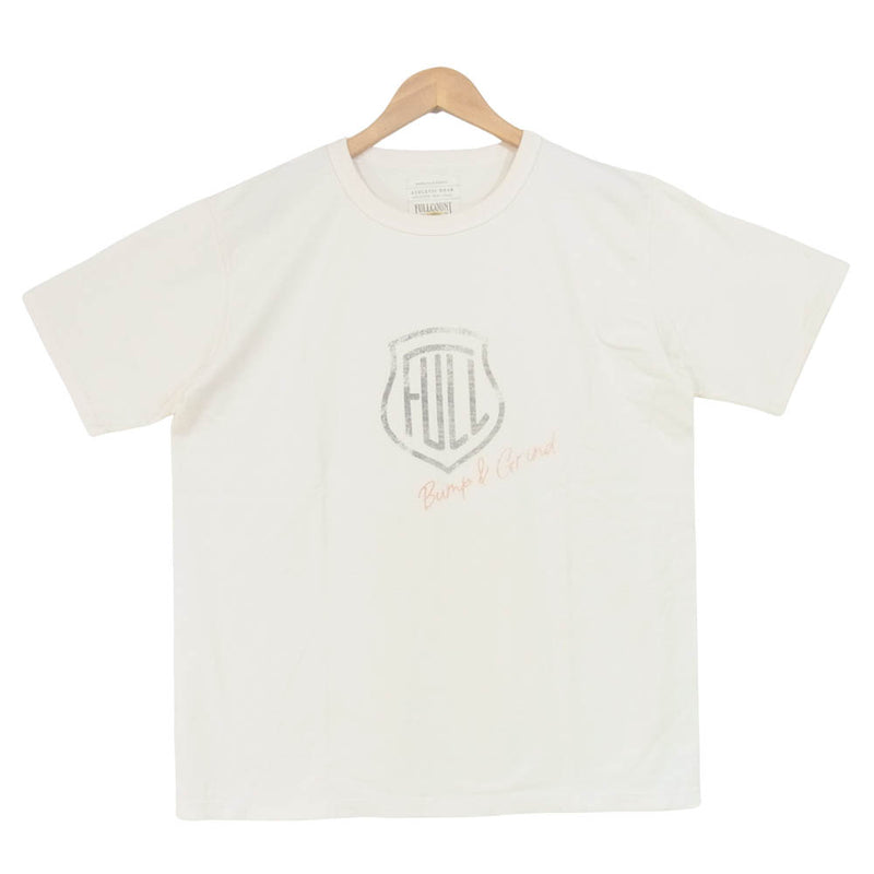 FULLCOUNT フルカウント PRINT TEE プリント Tシャツ 日本製 コットン ライトベージュ系 42【中古】