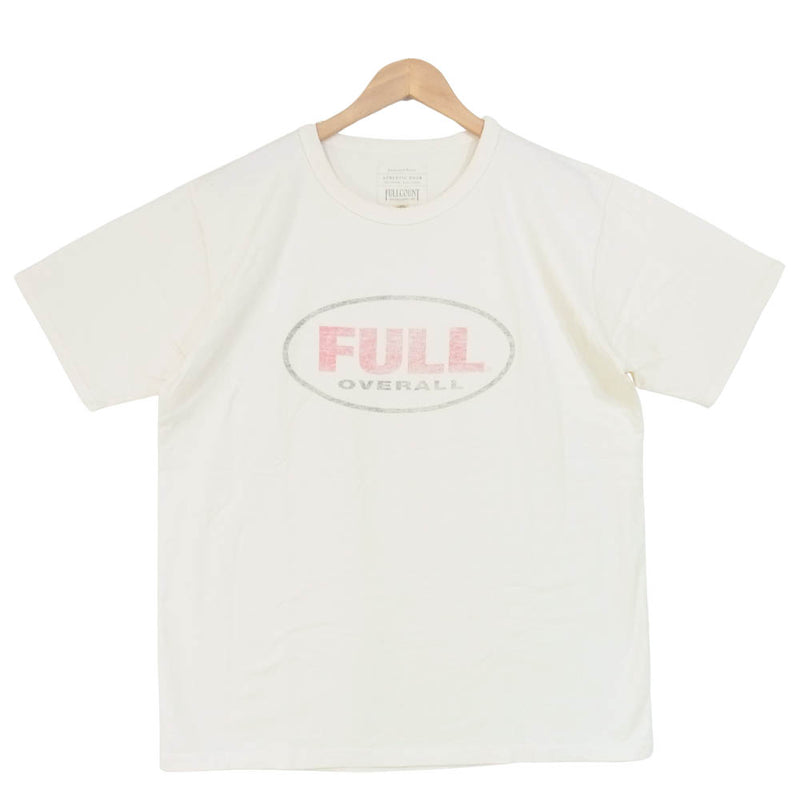 FULLCOUNT フルカウント PRINT TEE プリント Tシャツ 日本製 コットン ライトベージュ系 42【中古】