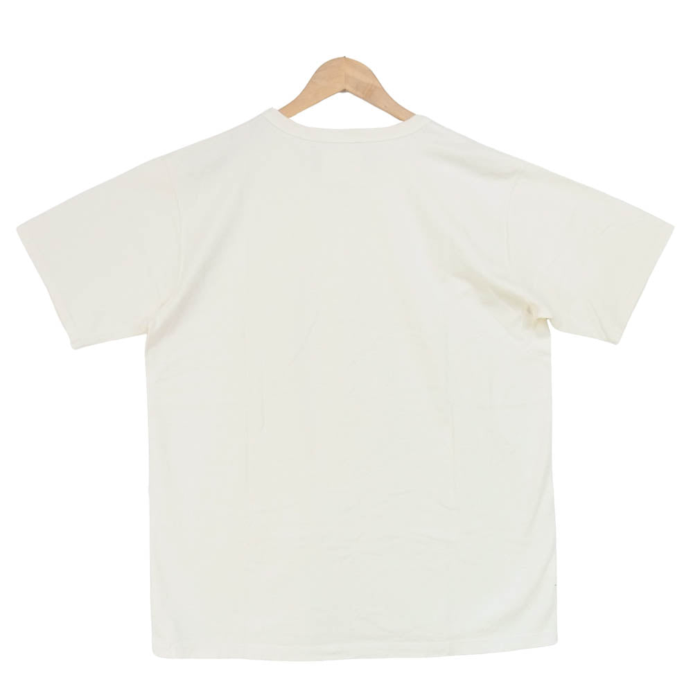 FULLCOUNT フルカウント PRINT TEE プリント Tシャツ 日本製 コットン ライトベージュ系 42【中古】