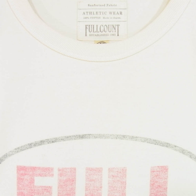 FULLCOUNT フルカウント PRINT TEE プリント Tシャツ 日本製 コットン ライトベージュ系 42【中古】