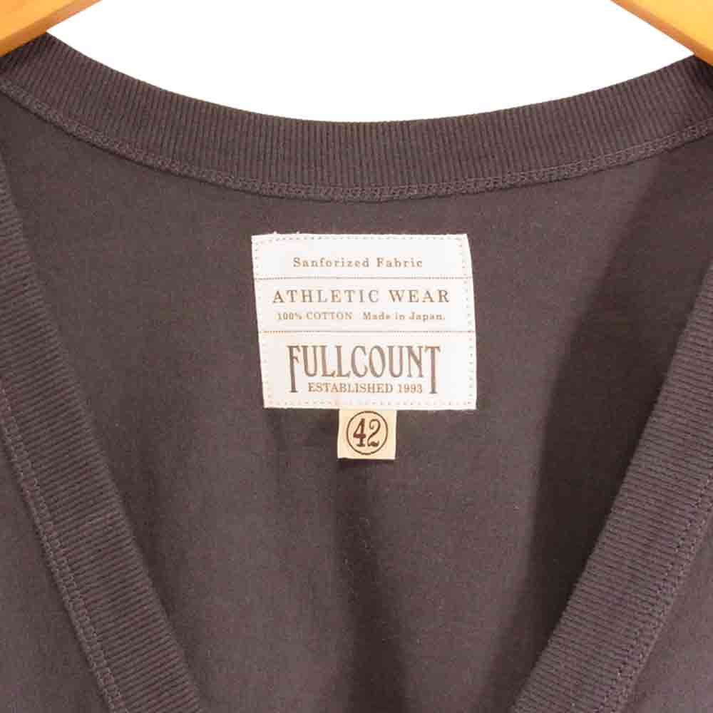 FULLCOUNT フルカウント ヘビーウェイト ポケット カーディガン ダークグレー系 42【中古】