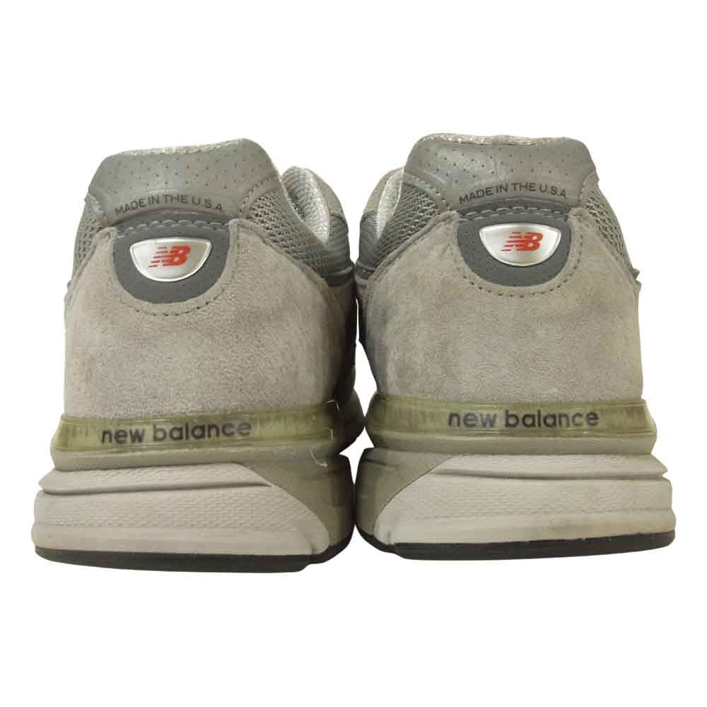 NEW BALANCE ニューバランス M990GL4 4Eワイズ スニーカー アメリカ製 グレー系 29cm【中古】
