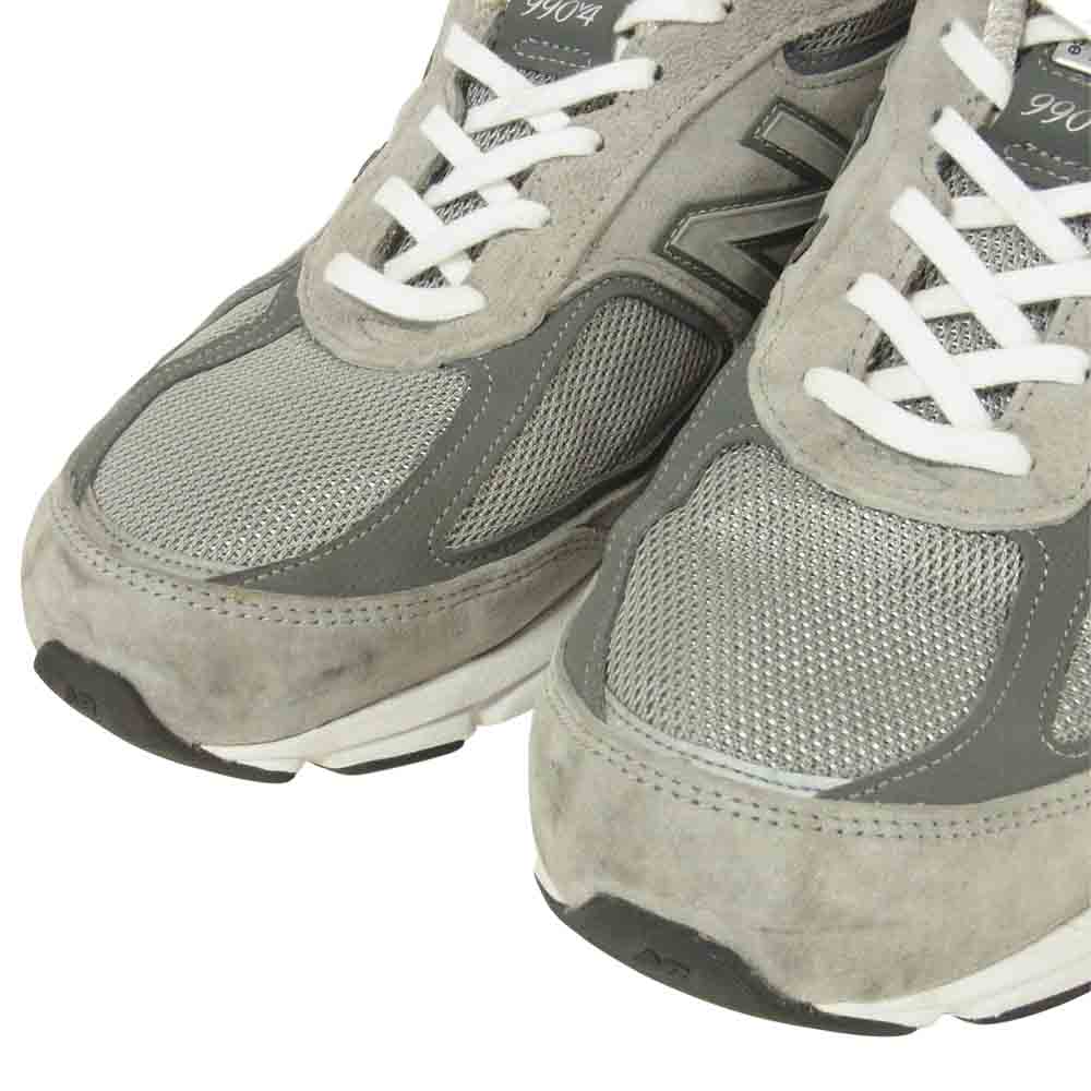 NEW BALANCE ニューバランス M990GL4 4Eワイズ スニーカー アメリカ製 グレー系 29cm【中古】