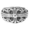 CHROME HEARTS クロムハーツ（原本無） Floral cross Ring フローラルクロスリング シルバー系 19号程度【中古】