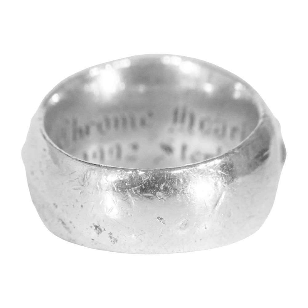 CHROME HEARTS クロムハーツ（原本無） Floral cross Ring フローラルクロスリング シルバー系 19号程度【中古】