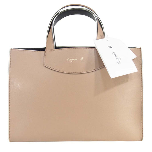 agnes b. アニエスベー PAS04-02 VOYAGE FEMME 2way トートバッグ ベージュブラウン系【新古品】【未使用】【中古】