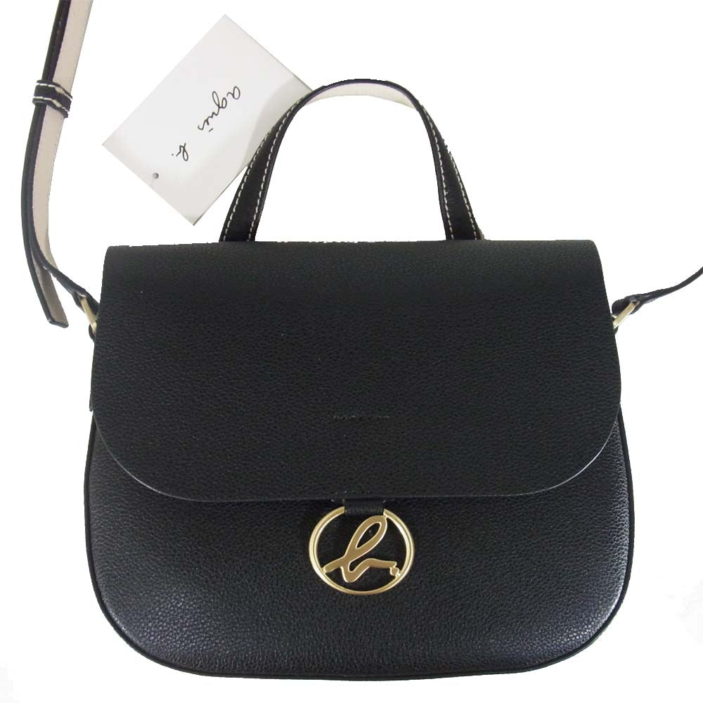 agnes b. アニエスベー PAS13-05 VOYAGE FEMME ショルダー ハンド バッグ ブラック系【新古品】【未使用】【中古】