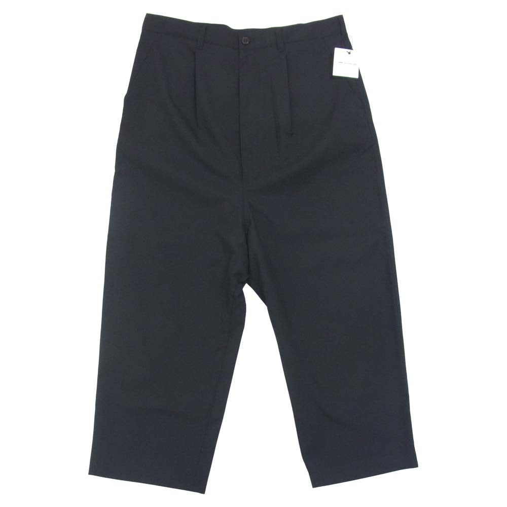 COMME des GARCONS HOMME コムデギャルソンオム 21SS HG-P040 ウールトロワイドスラックス サルエルパンツ ブラック系 L【新古品】【未使用】【中古】