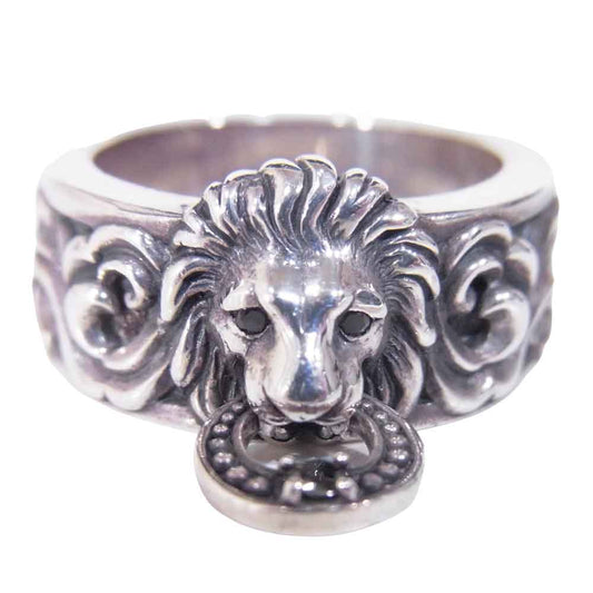 Justin Davis ジャスティンデイビス SRJ522 LION KEEPER ライオン キーパー リング シルバー系 13号程度【中古】