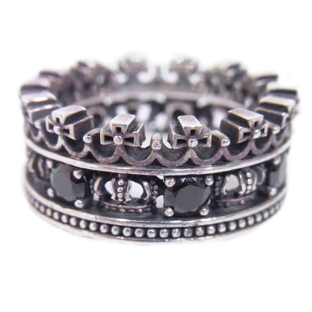 Justin Davis ジャスティンデイビス SRJ450 GALIANA RING ガリアナ クラウン リング シルバー系 17号程度【中古】