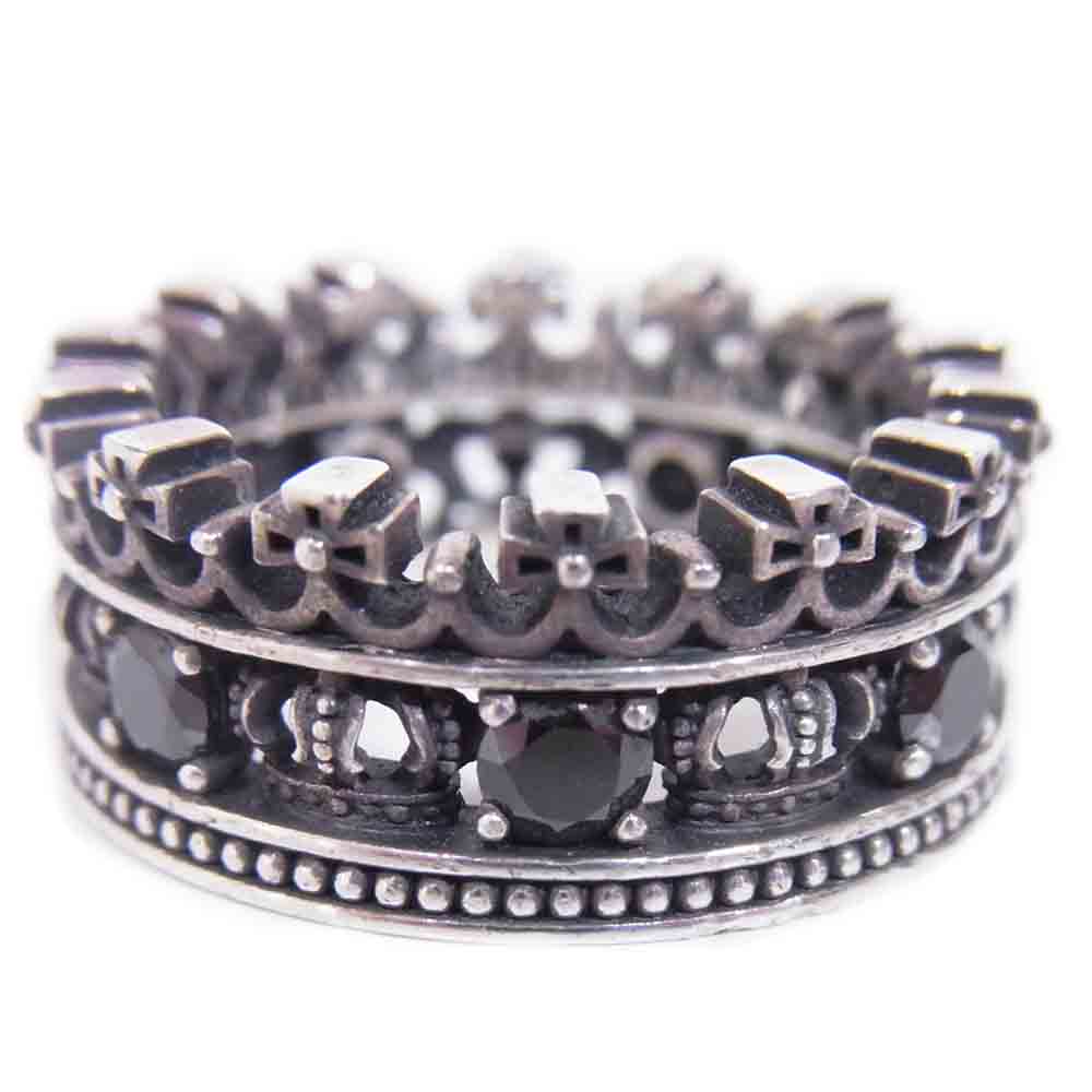 Justin Davis ジャスティンデイビス SRJ450 GALIANA RING ガリアナ クラウン リング シルバー系 17号程度【中古】