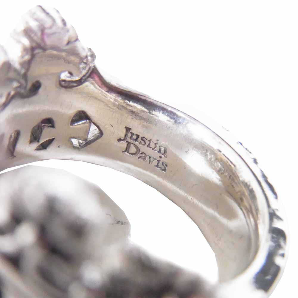 Justin Davis ジャスティンデイビス SRJ452 VICTORIA ヴィクトリア リング シルバー系 9号程度【中古】