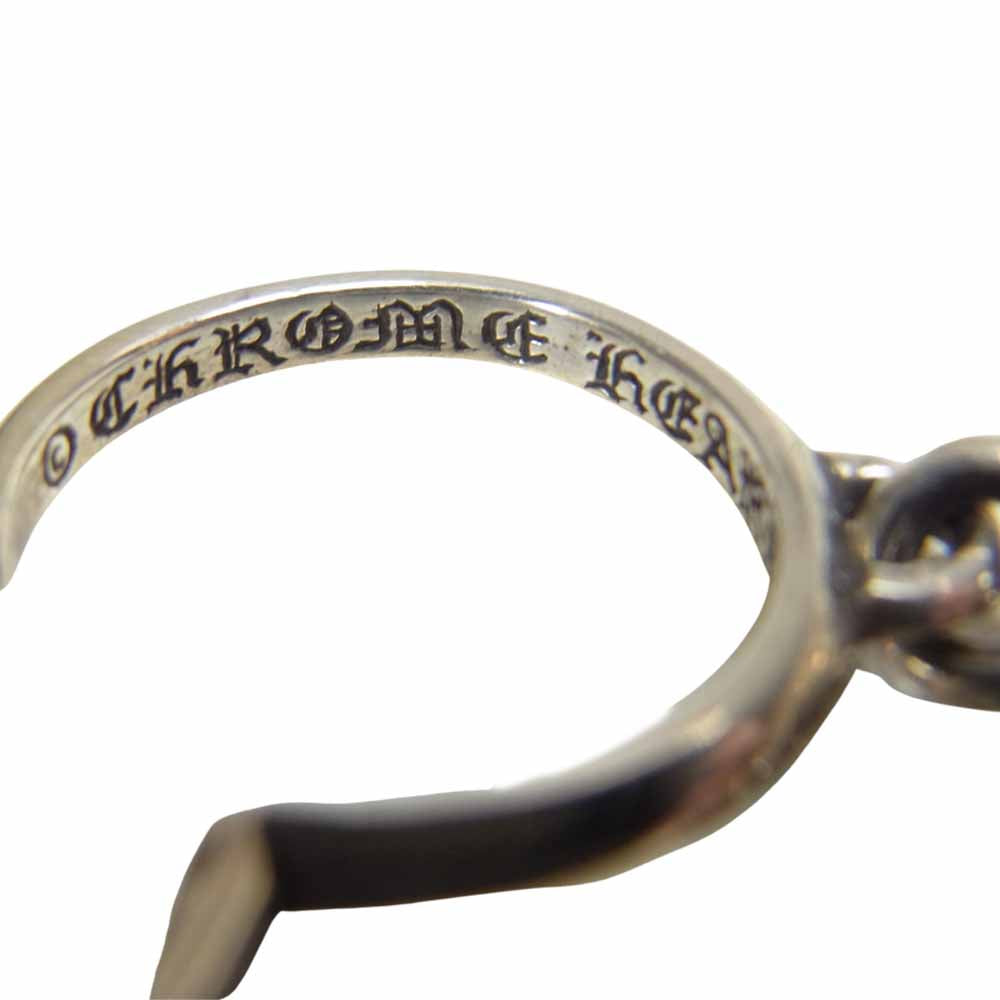 CHROME HEARTS クロムハーツ（原本無） TINY CH CROSS クロス フープ ピアス シルバー系【中古】