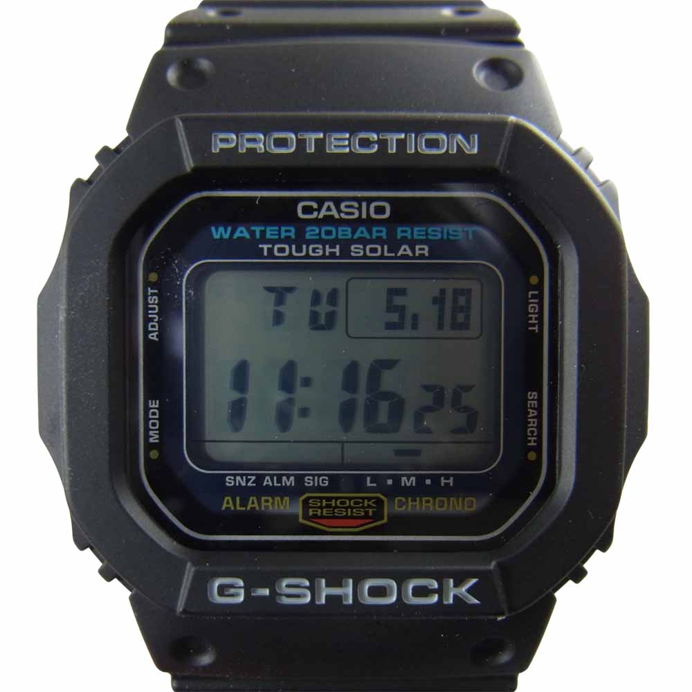 G-SHOCK ジーショック G-5600E タフソーラー 腕時計 ブラック系【極上美品】【中古】