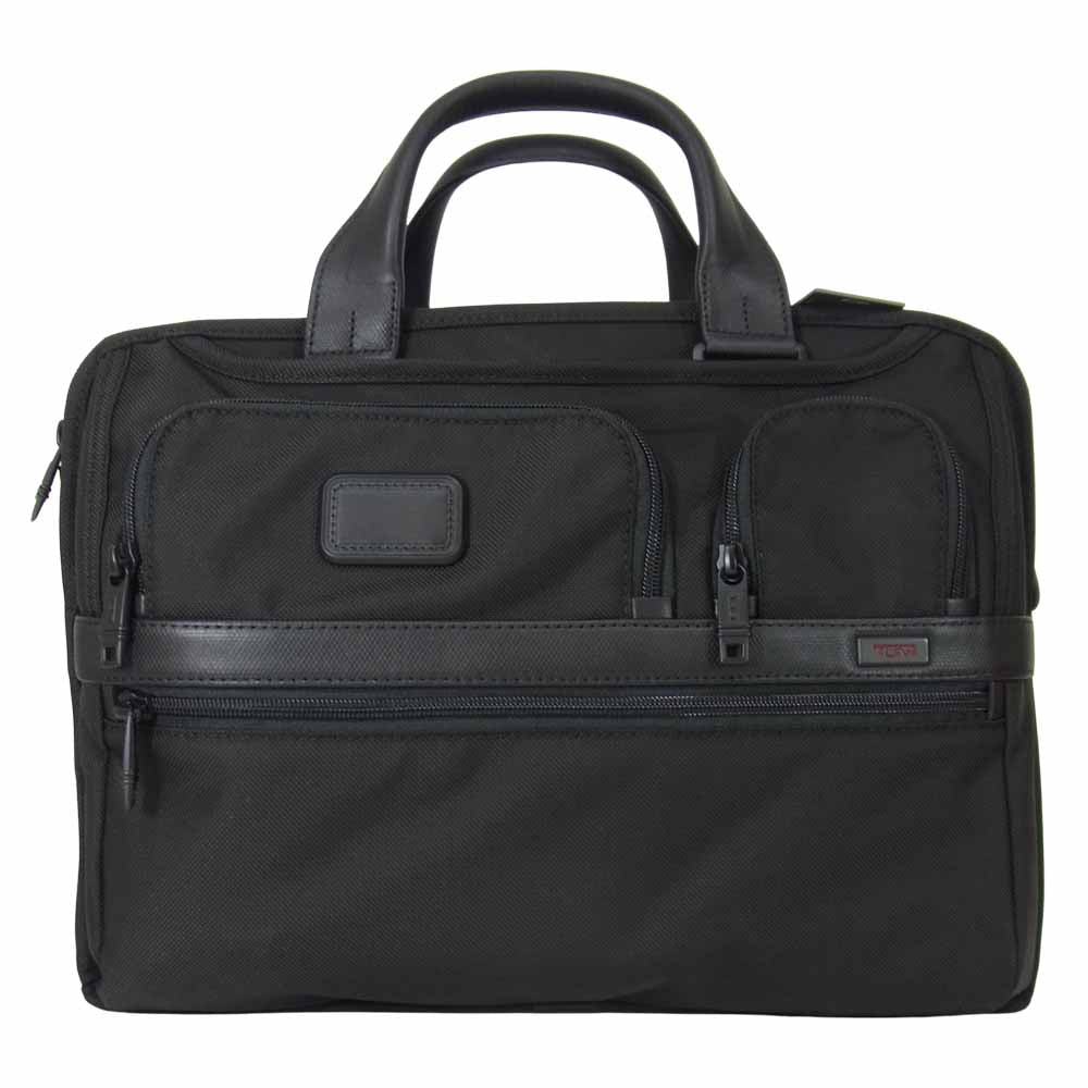 TUMI トゥミ 026141D2 ALPHA2 EXPANDABLE ORGANIZER COMPUTER BRIEF ブリーフケース ビジネスバッグ ブラック系【新古品】【未使用】【中古】