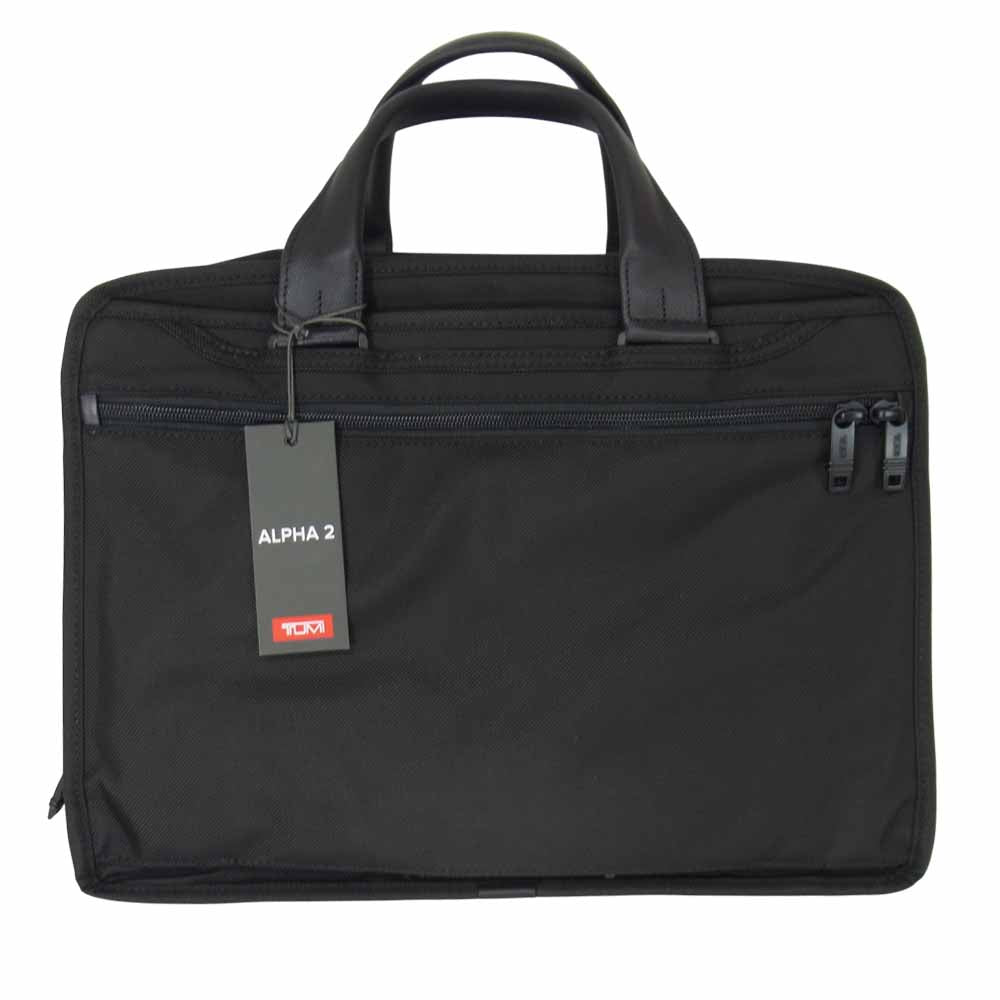 TUMI トゥミ 026141D2 ALPHA2 EXPANDABLE ORGANIZER COMPUTER BRIEF ブリーフケース ビジネスバッグ ブラック系【新古品】【未使用】【中古】