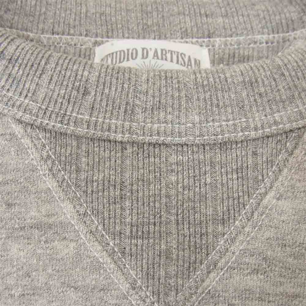 STUDIO D’ARTISAN ステュディオダルチザン 両V スウェット グレー系 M【中古】