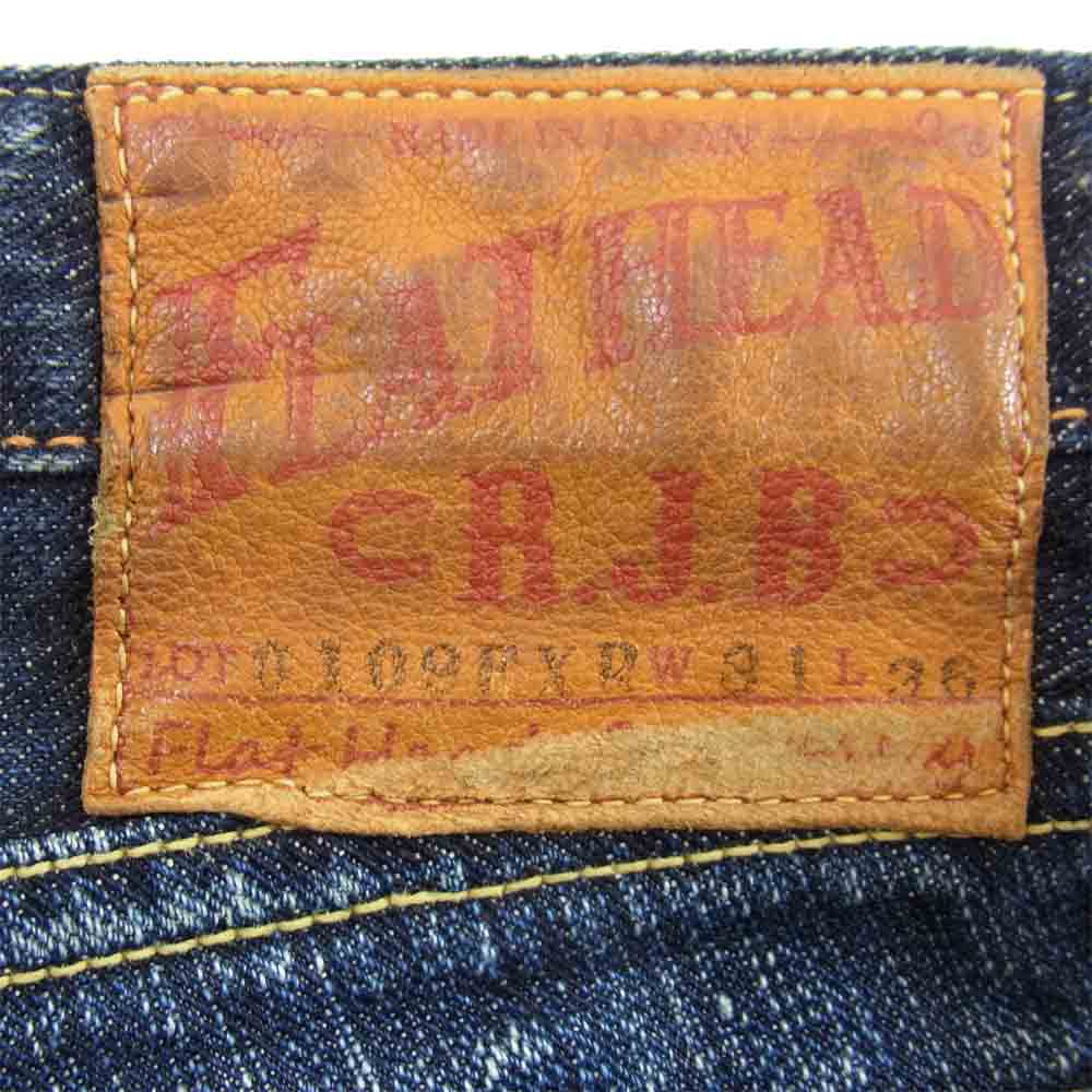 THE FLAT HEAD ザフラットヘッド D109FXR オーバーラップ ステッチ デニムパンツ インディゴブルー系 31【中古】