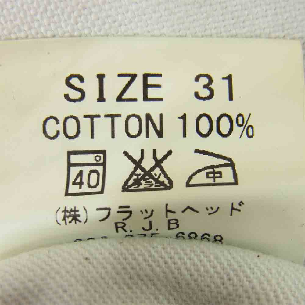 THE FLAT HEAD ザフラットヘッド D109FXR オーバーラップ ステッチ デニムパンツ インディゴブルー系 31【中古】