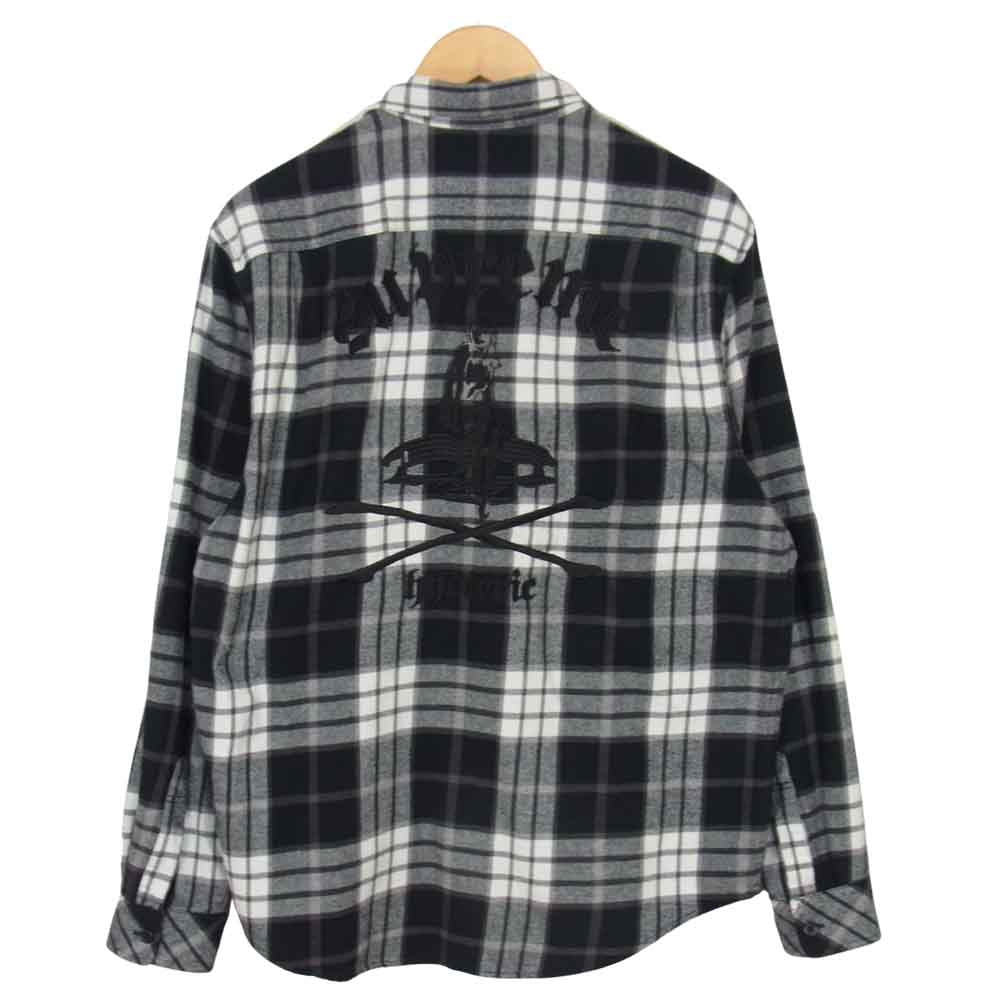 Supreme シュプリーム 21SS 02211Zl07396 × HYSTERIC GLAMOUR ヒステリックグラマー Plaid Flannel Shirt プレイド フランネル チェック シャツ ブラック系 M【中古】