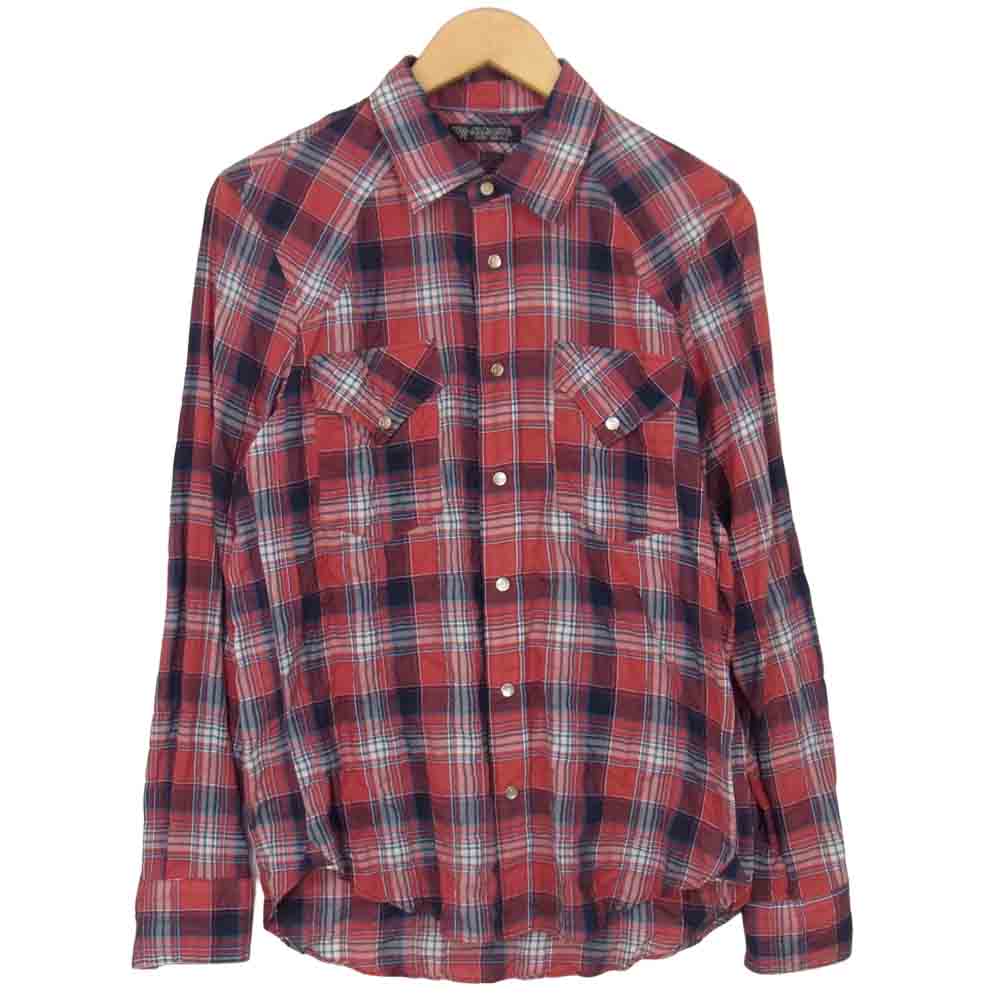 Celt&Cobra ケルト&コブラ チェック ウエスタン シャツ レッド系 S【中古】