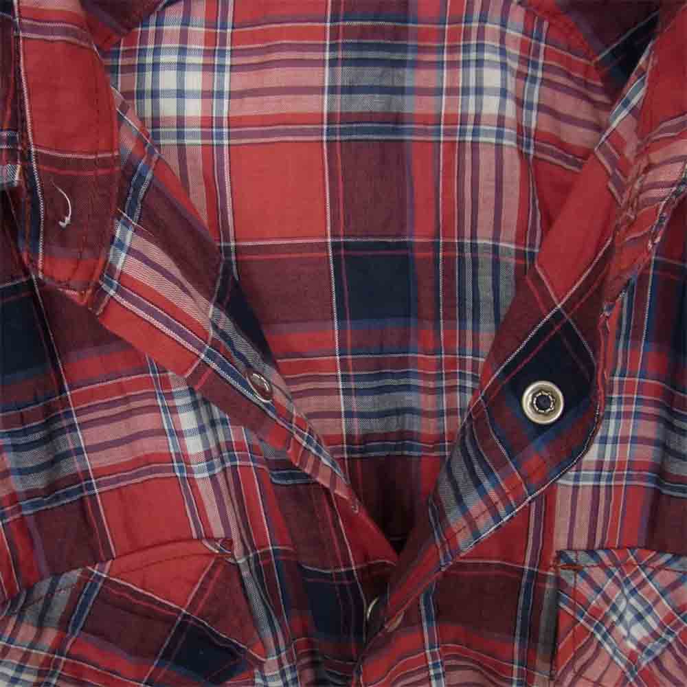 Celt&Cobra ケルト&コブラ チェック ウエスタン シャツ レッド系 S【中古】