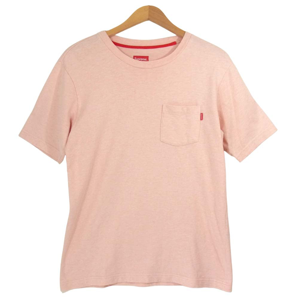 Supreme シュプリーム Pocket Tee ポケット Tシャツ ピンク系 S【中古】