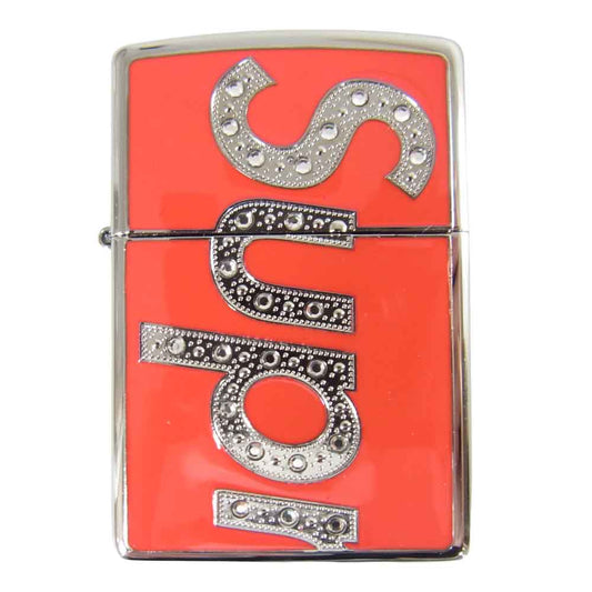 Supreme シュプリーム 20AW SWAROVSKI スワロフスキー Zippo ジッポ レッド系【極上美品】【中古】