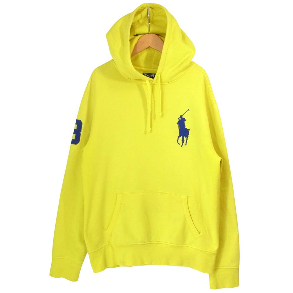 POLO RALPH LAUREN ポロ・ラルフローレン 国内正規品 ビックポニー ロゴ パーカー イエロー イエロー系 M【中古】
