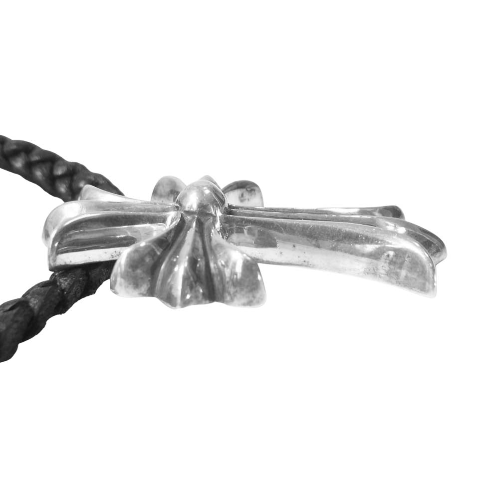 CHROME HEARTS クロムハーツ（原本有） CH CROSS SMALL スモール クロス レザーブレード ネックレス シルバー系【中古】