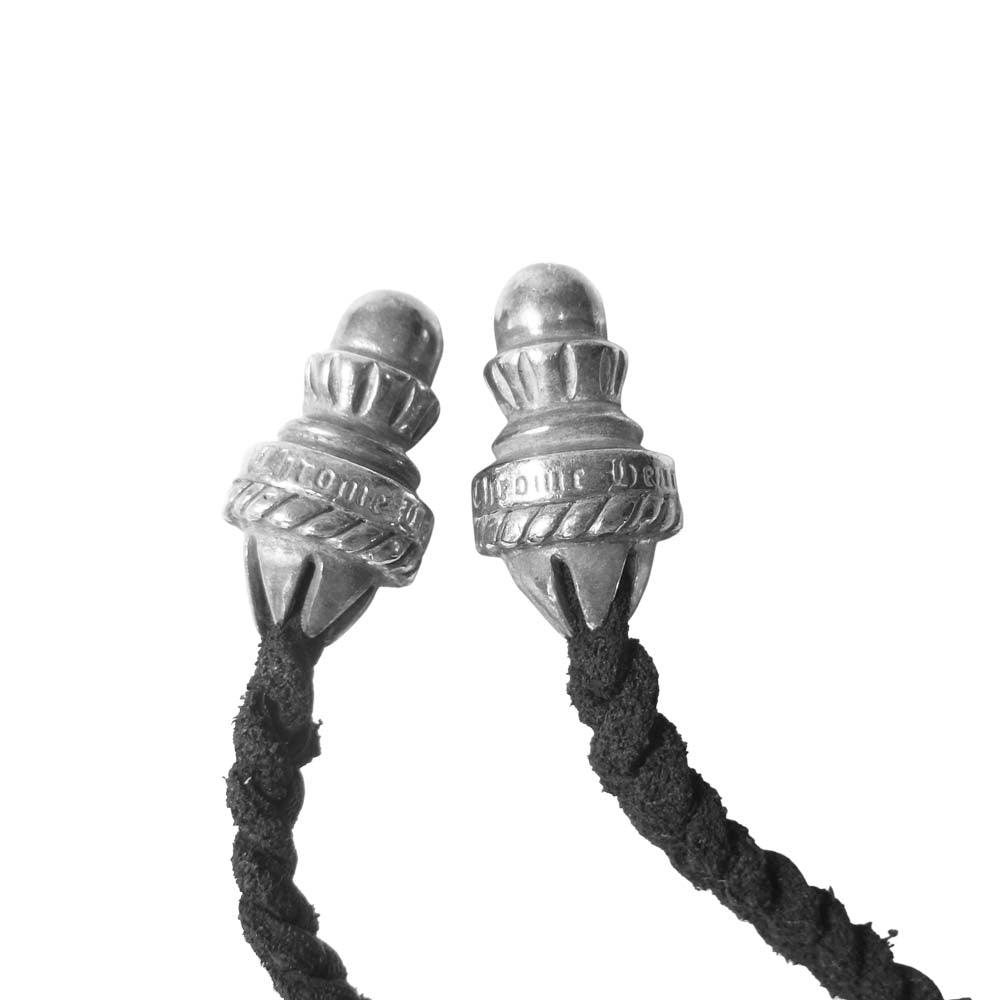 CHROME HEARTS クロムハーツ（原本有） CH CROSS SMALL スモール クロス レザーブレード ネックレス シルバー系【中古】