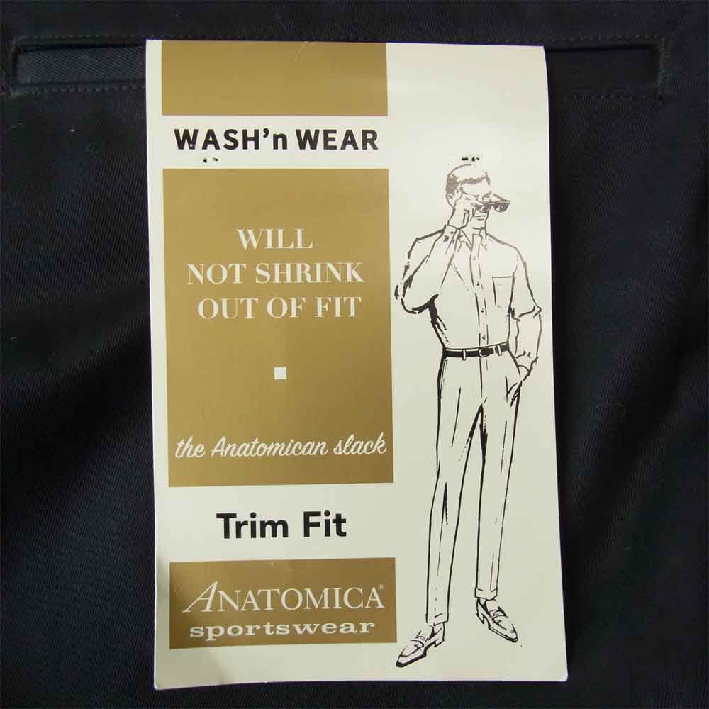 アナトミカ 530-182-07 TRIM FIT I TWILL トリムフィット チノパンツ ブラック系 34【中古】