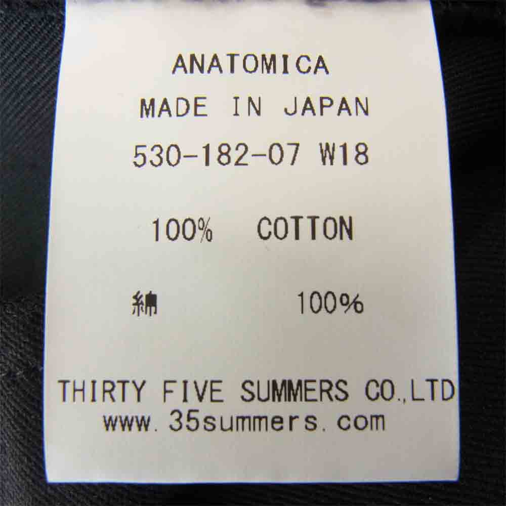 アナトミカ 530-182-07 TRIM FIT I TWILL トリムフィット チノパンツ ブラック系 34【中古】