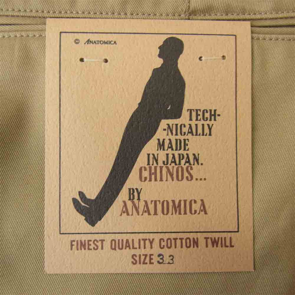 アナトミカ 530-000-04 CHINO2 チノパンツ 33 ベージュ系 33【新古品】【未使用】【中古】