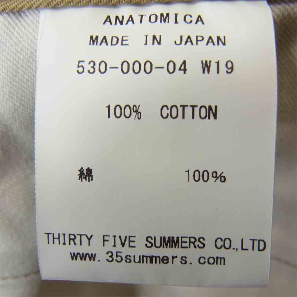 アナトミカ 530-000-04 CHINO2 チノパンツ 30 ベージュ系 30【新古品】【未使用】【中古】