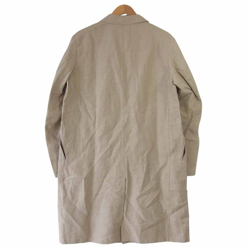 アナトミカ BLOUSE VILLETTE リネン ショップ コート 生成 M【極上美品】【中古】